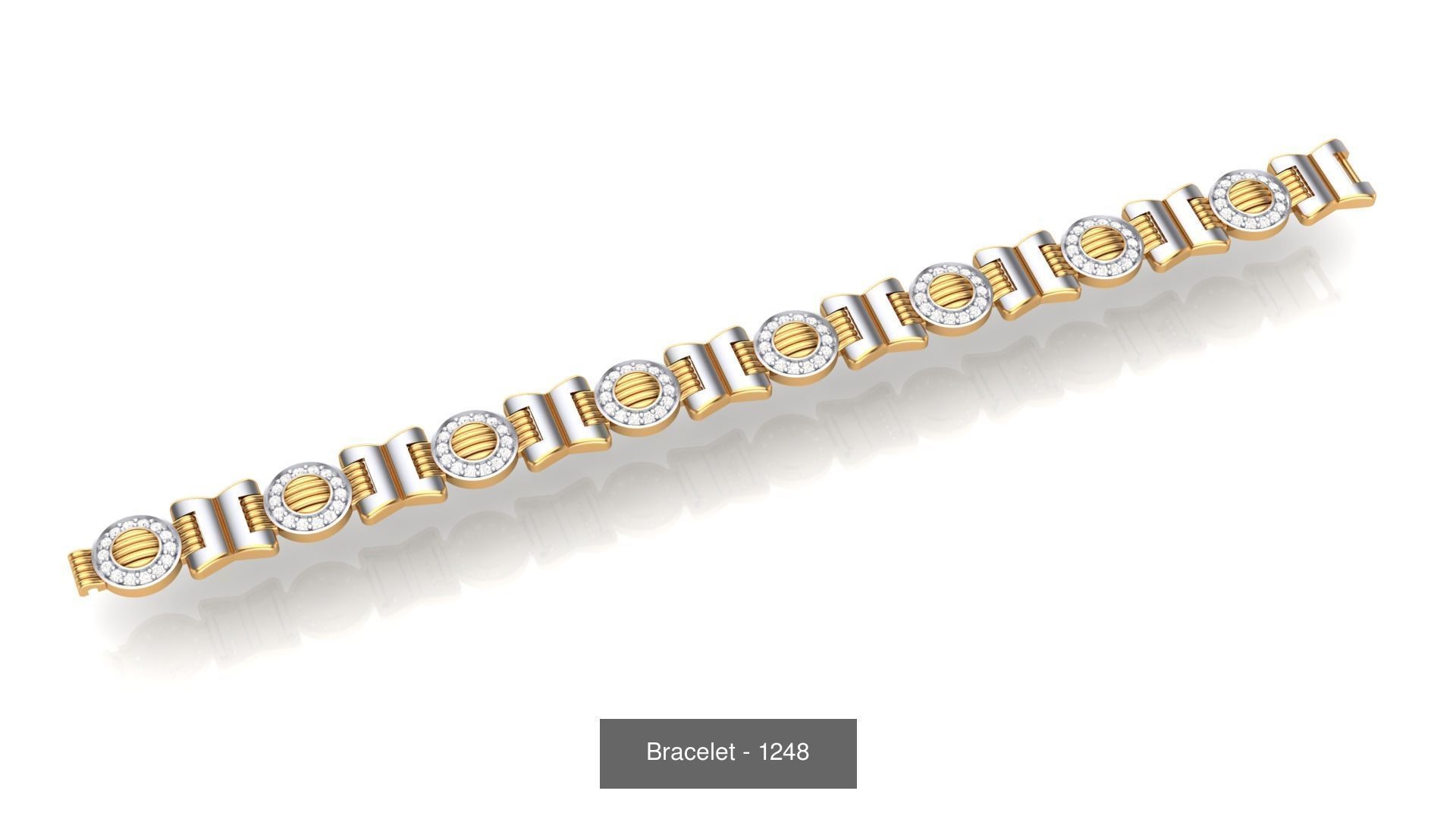 74 Chain Bracelet Unisex Bracelets Pack 3D Model Collection_56