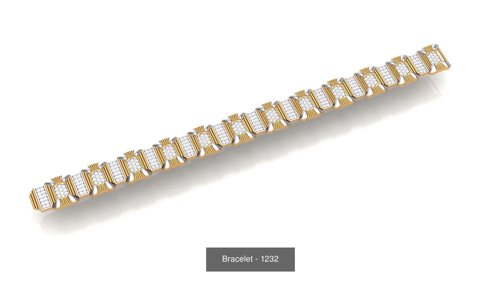 74 Chain Bracelet Unisex Bracelets Pack 3D Model Collection_71