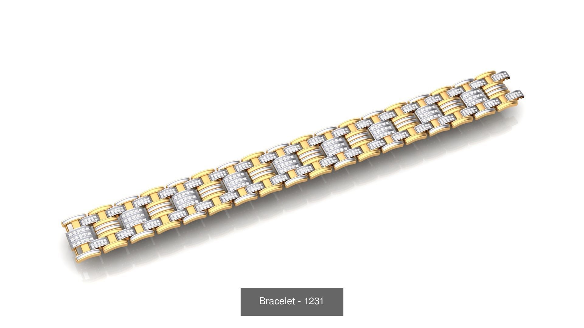 74 Chain Bracelet Unisex Bracelets Pack 3D Model Collection_72