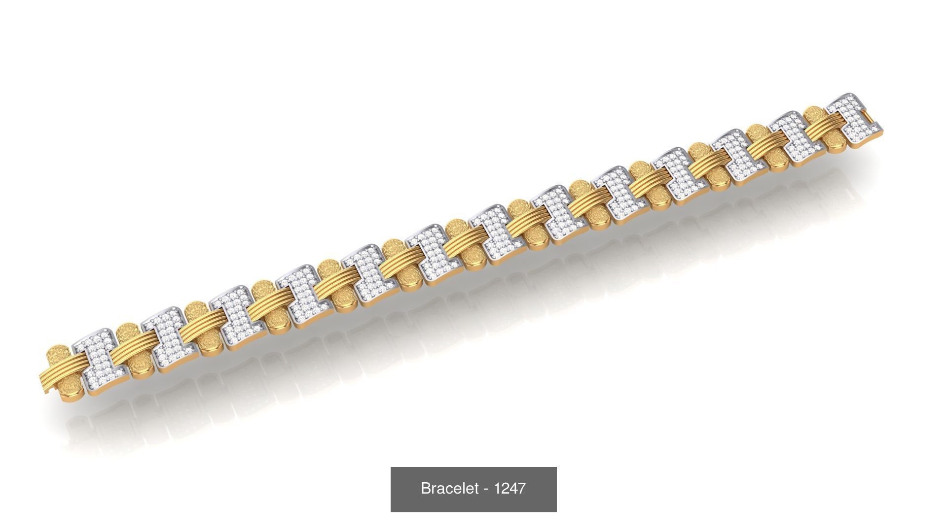 74 Chain Bracelet Unisex Bracelets Pack 3D Model Collection_57