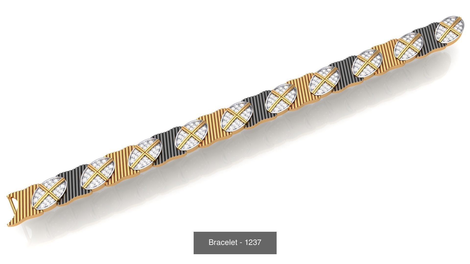 74 Chain Bracelet Unisex Bracelets Pack 3D Model Collection_66