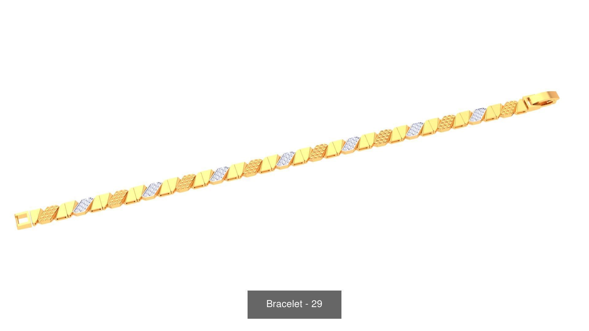 74 Chain Bracelet Unisex Bracelets Pack 3D Model Collection_41
