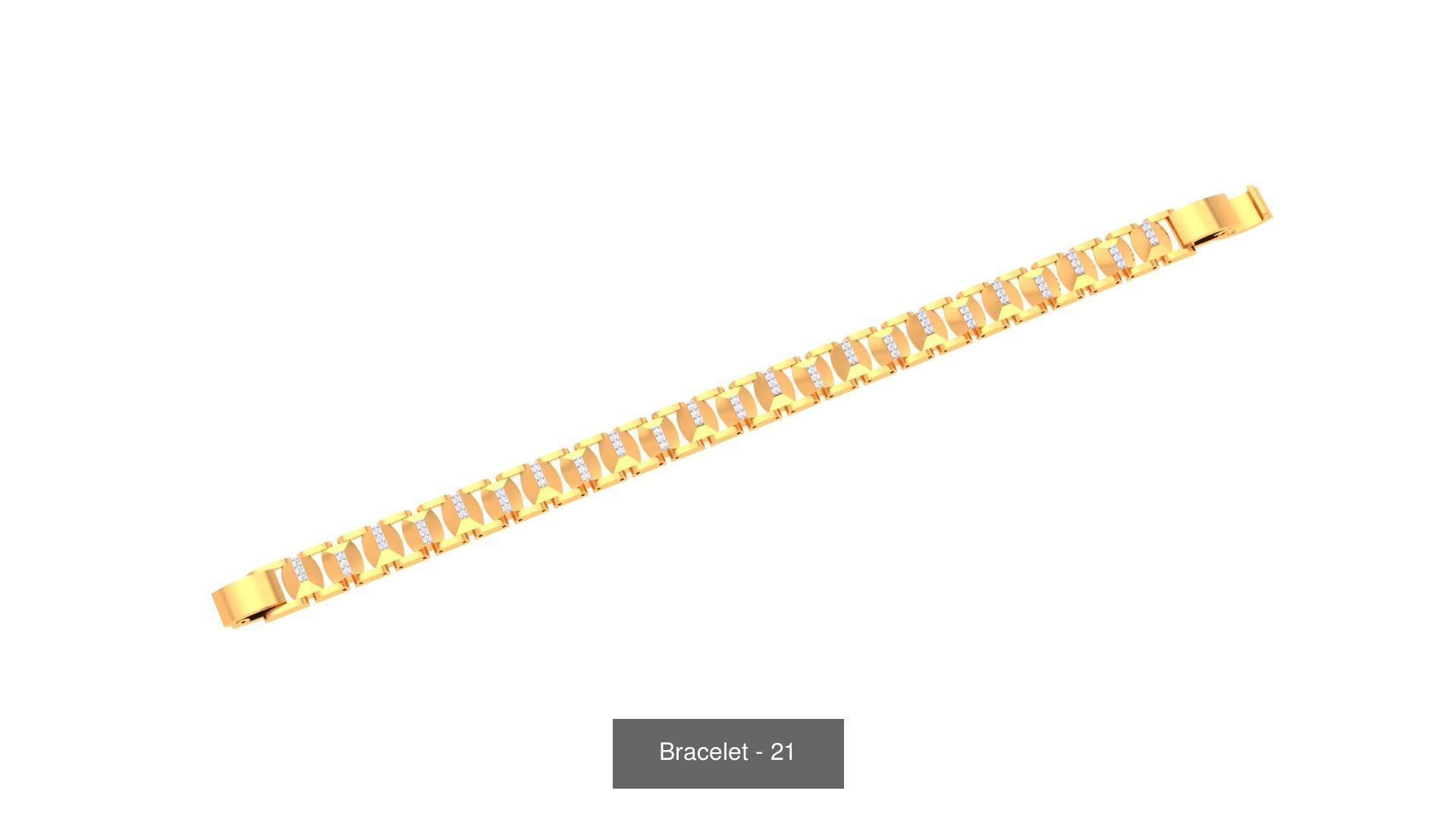 74 Chain Bracelet Unisex Bracelets Pack 3D Model Collection_47
