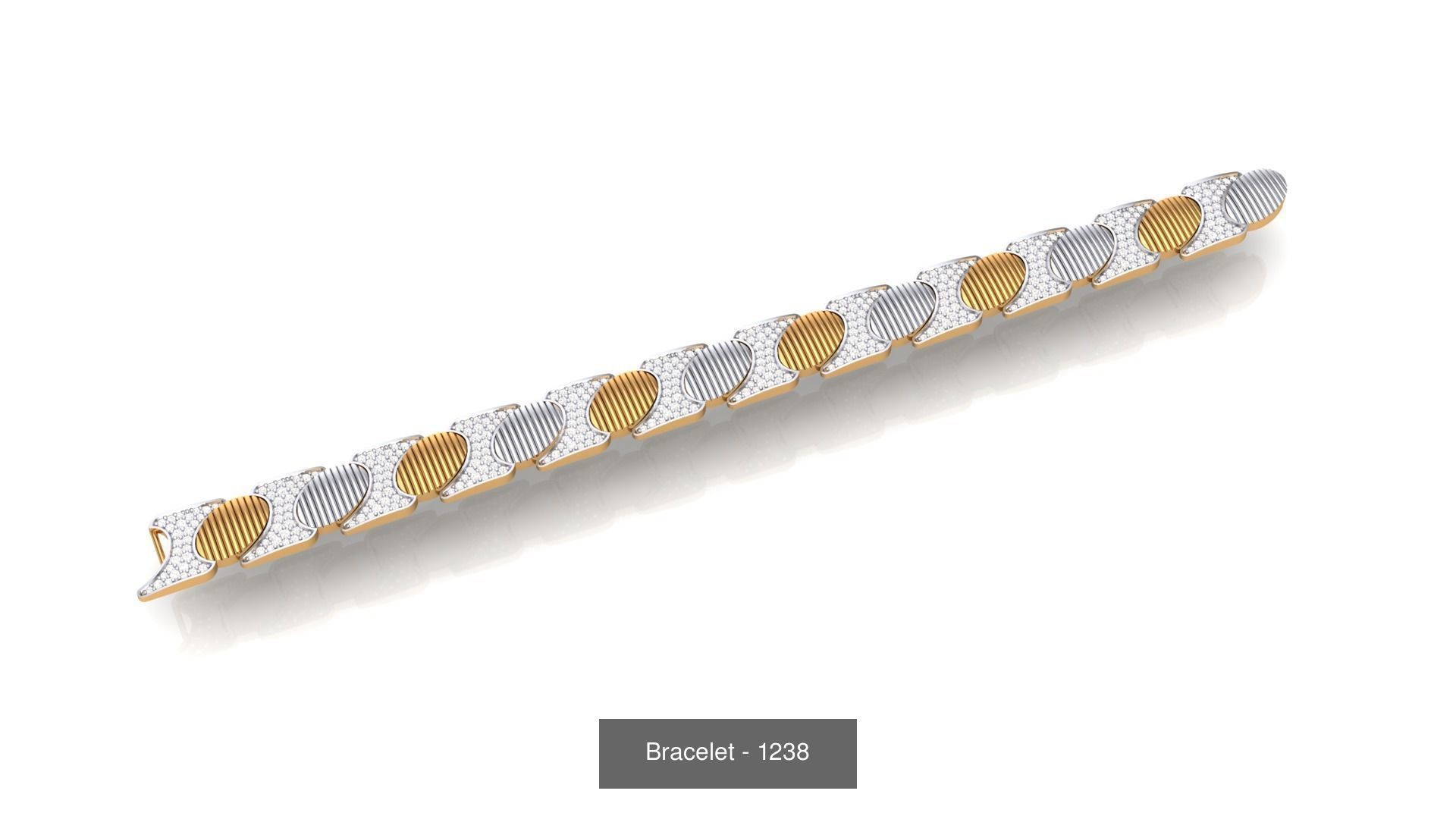 74 Chain Bracelet Unisex Bracelets Pack 3D Model Collection_65