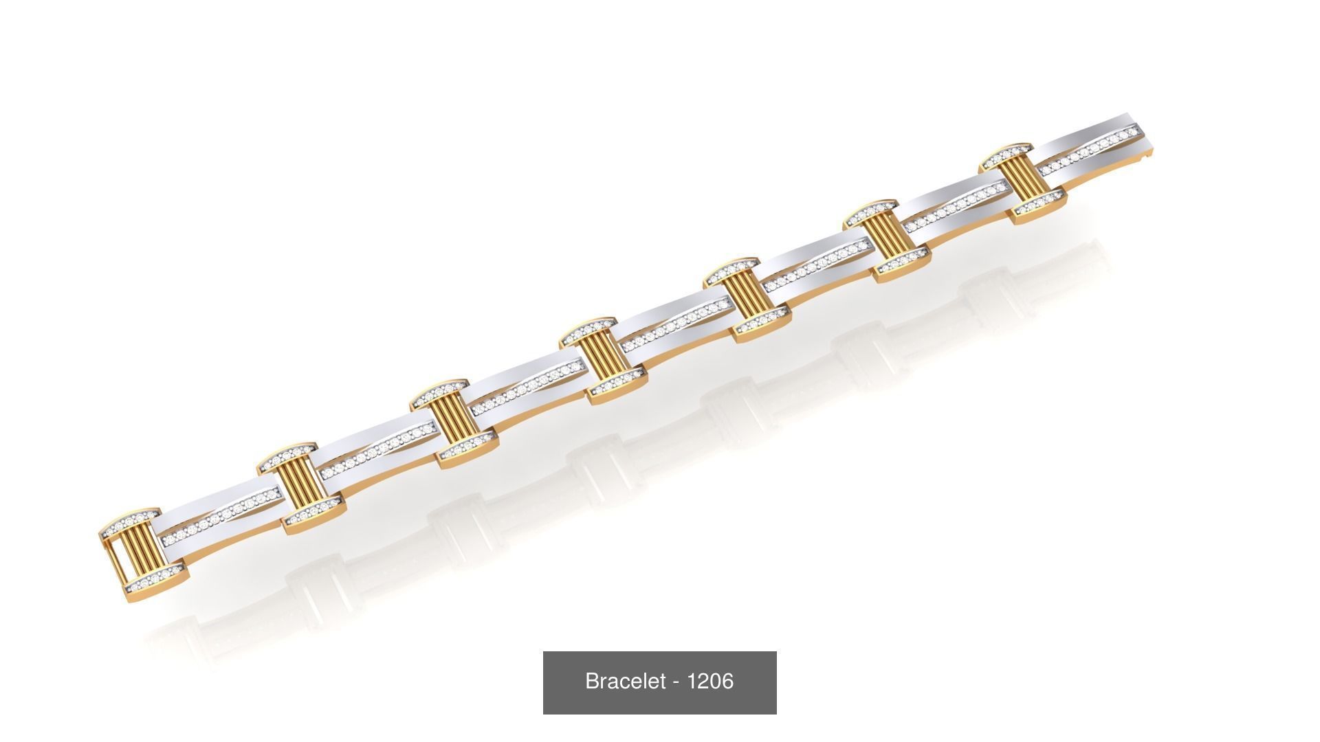 74 Chain Bracelet Unisex Bracelets Pack 3D Model Collection_94