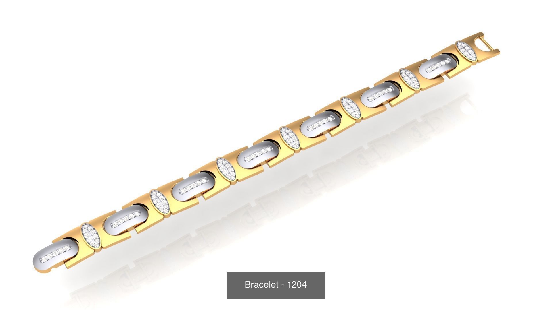 74 Chain Bracelet Unisex Bracelets Pack 3D Model Collection_96