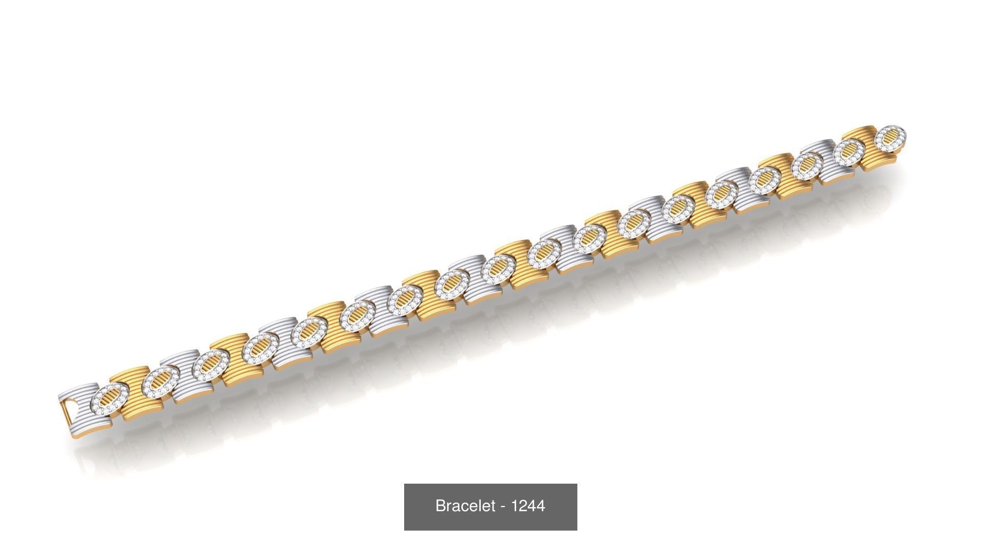74 Chain Bracelet Unisex Bracelets Pack 3D Model Collection_60