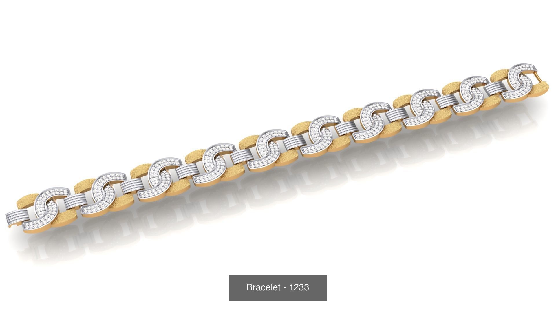 74 Chain Bracelet Unisex Bracelets Pack 3D Model Collection_70