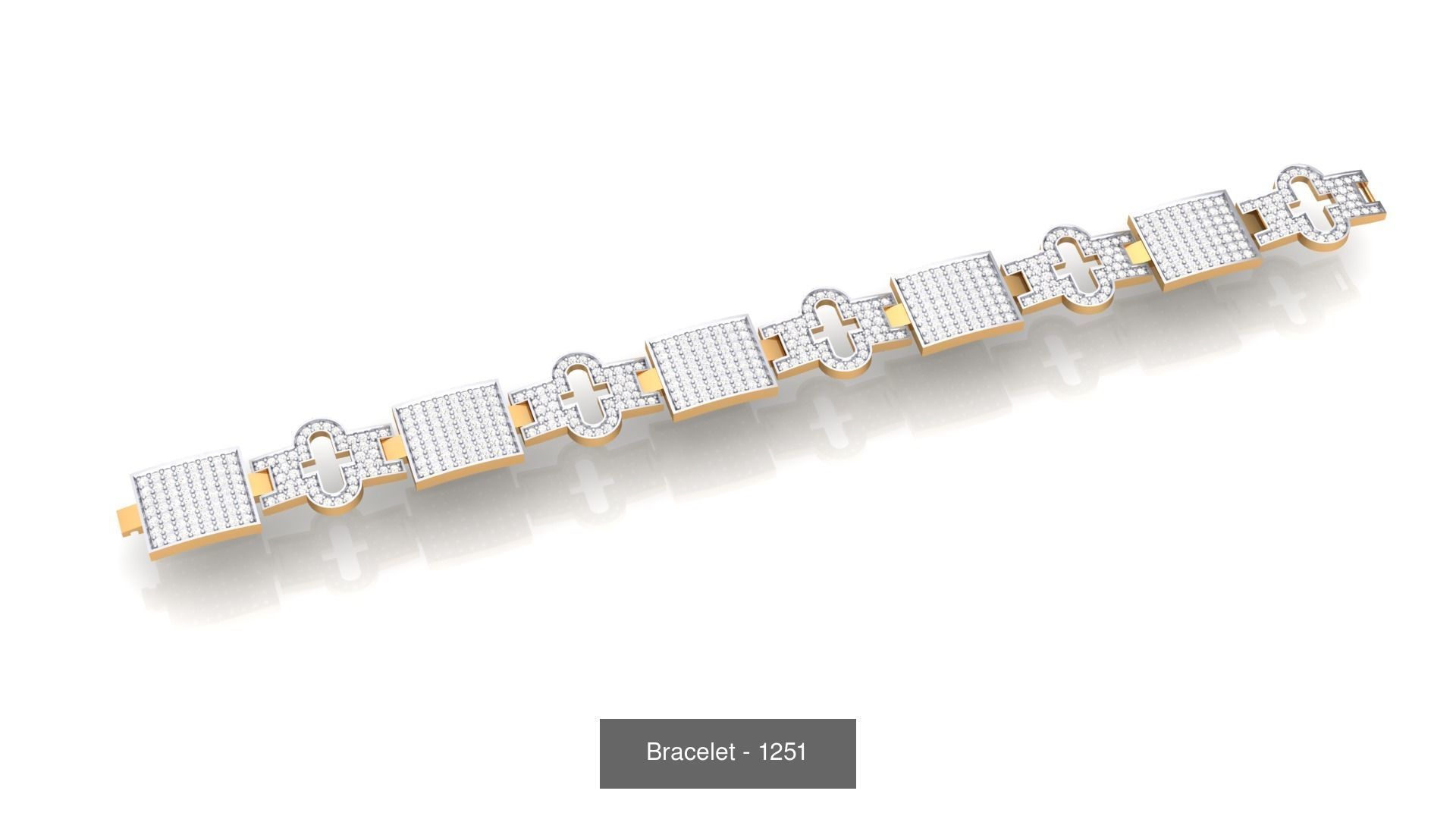 74 Chain Bracelet Unisex Bracelets Pack 3D Model Collection_53