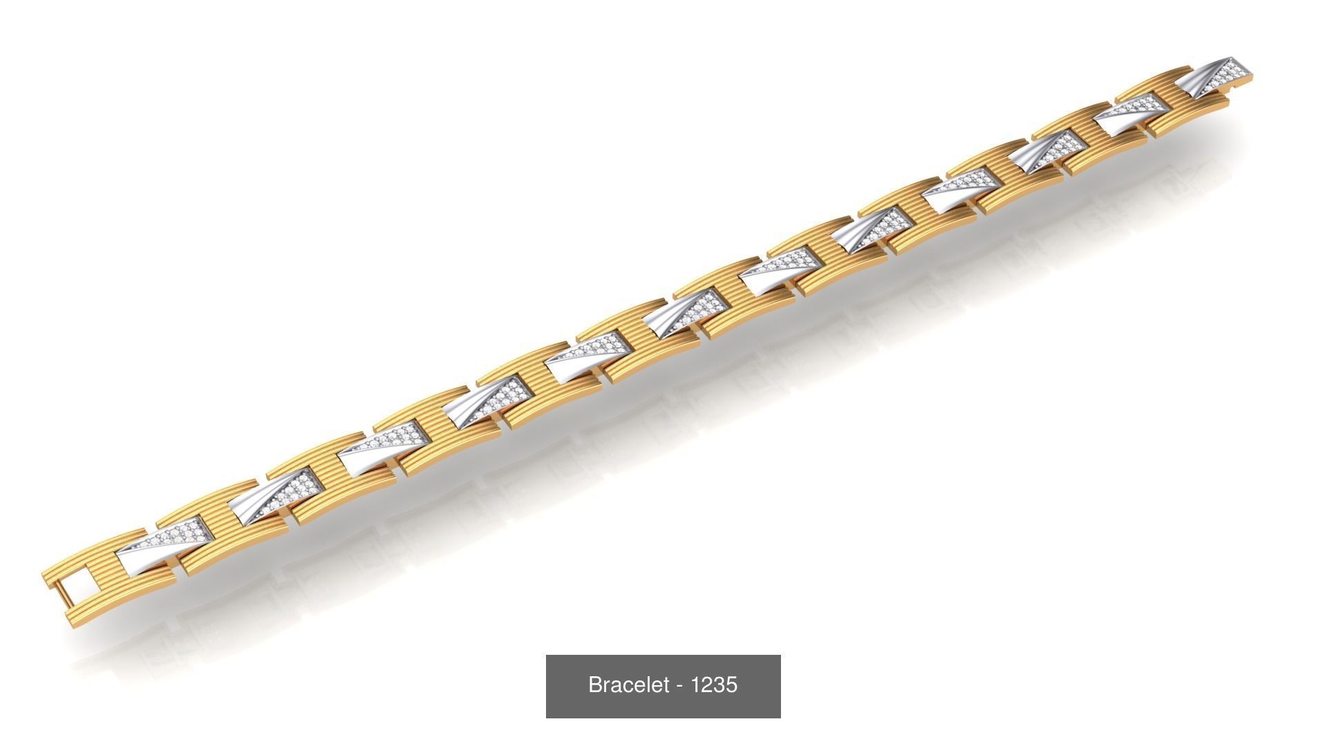 74 Chain Bracelet Unisex Bracelets Pack 3D Model Collection_68