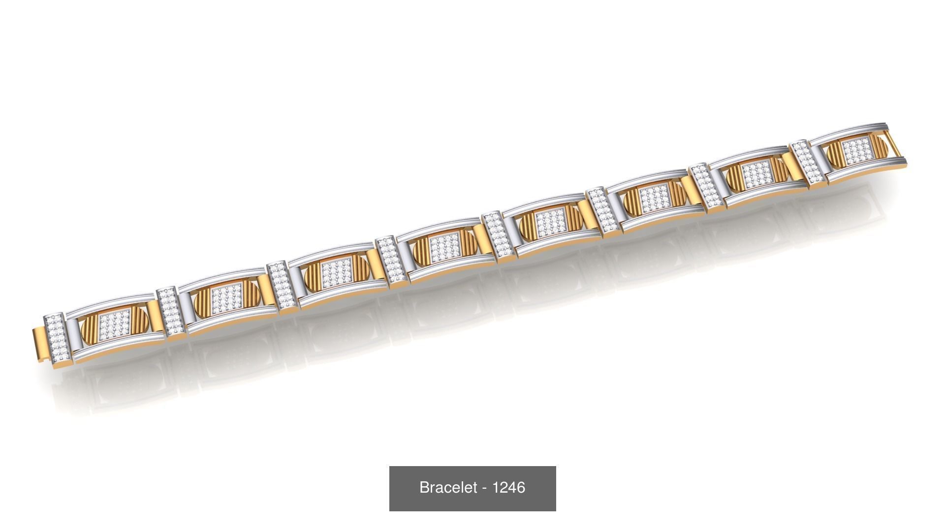 74 Chain Bracelet Unisex Bracelets Pack 3D Model Collection_58