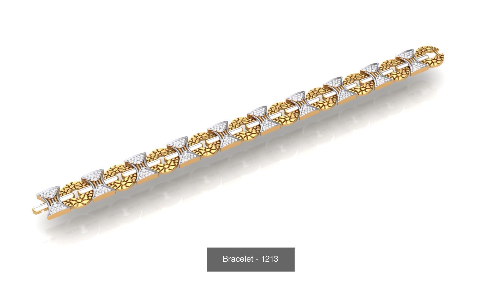 74 Chain Bracelet Unisex Bracelets Pack 3D Model Collection_88