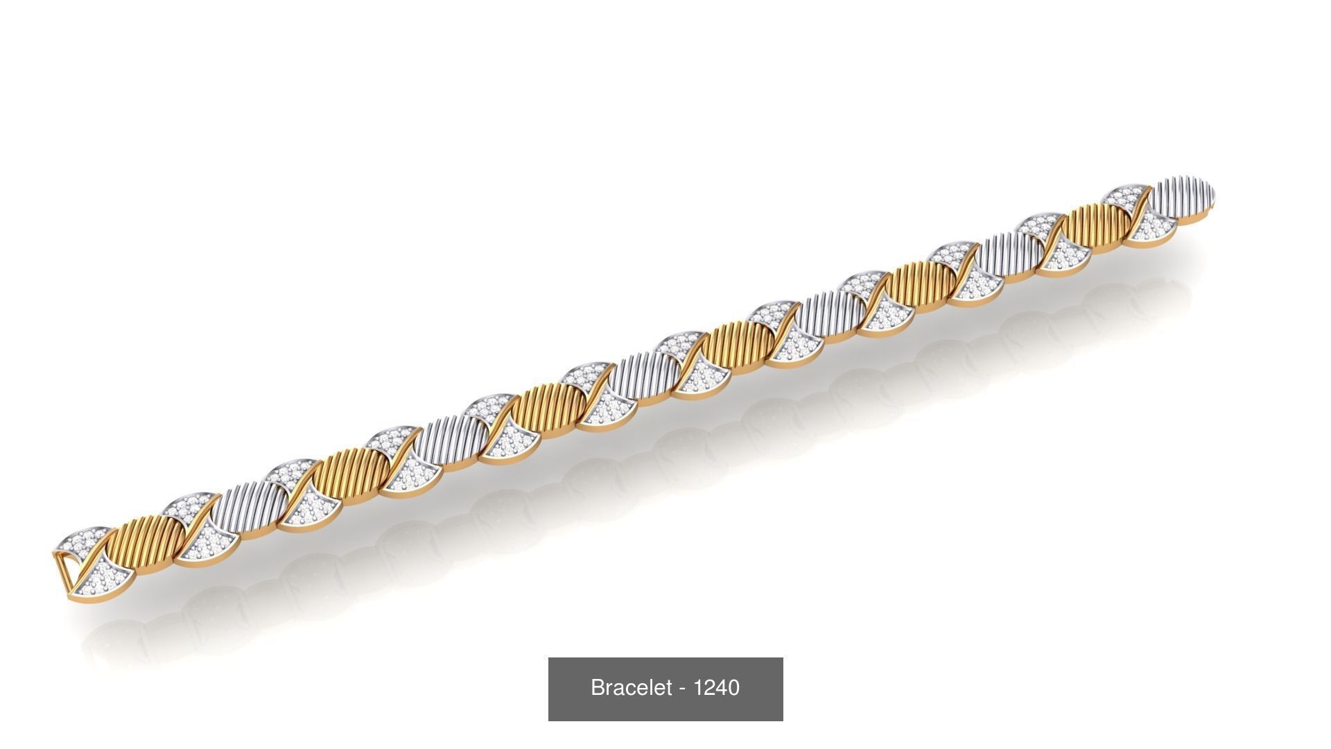 74 Chain Bracelet Unisex Bracelets Pack 3D Model Collection_63