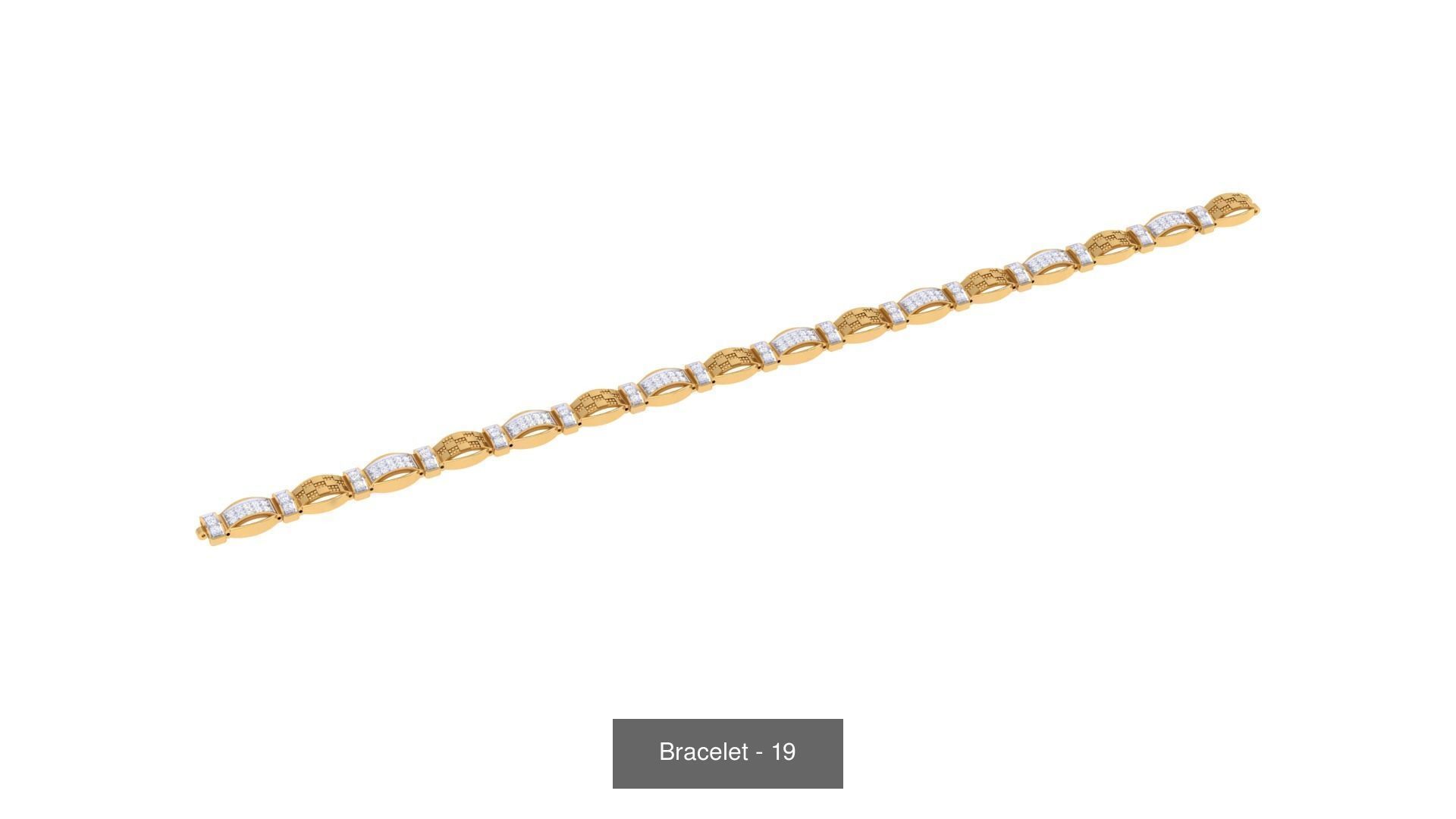 74 Chain Bracelet Unisex Bracelets Pack 3D Model Collection_49