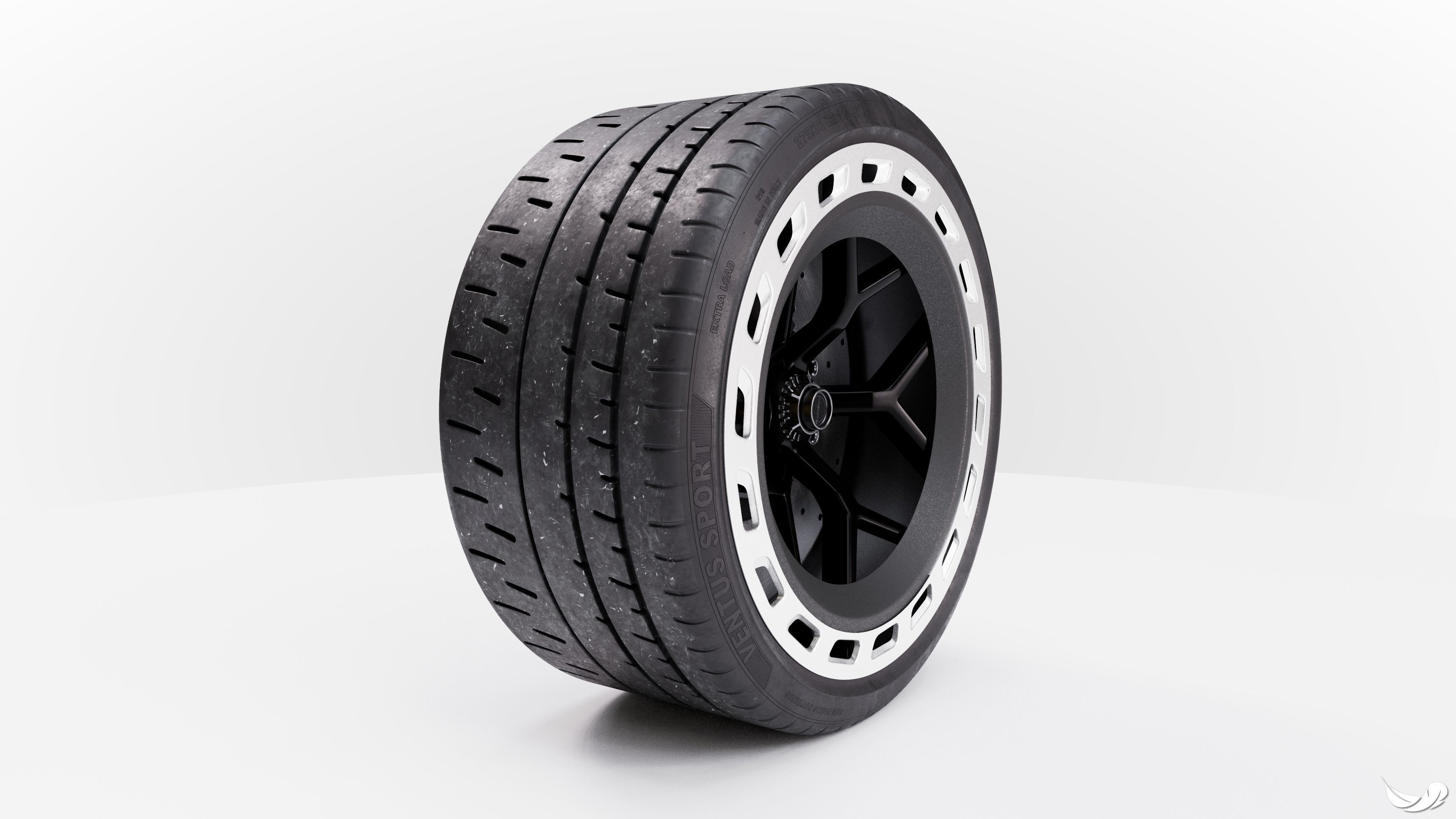 Car Wheel 3D model_5