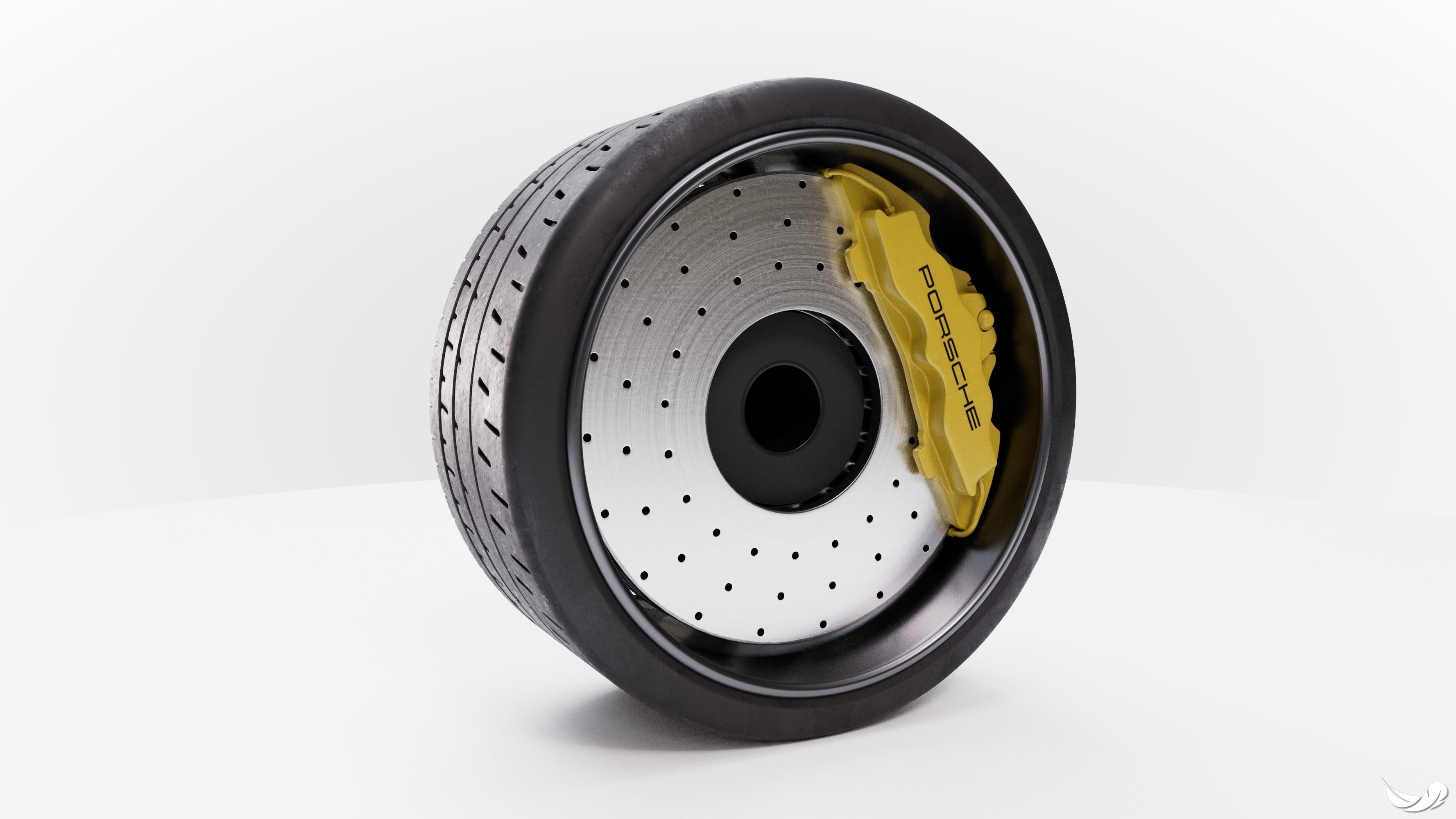 Car Wheel 3D model_7