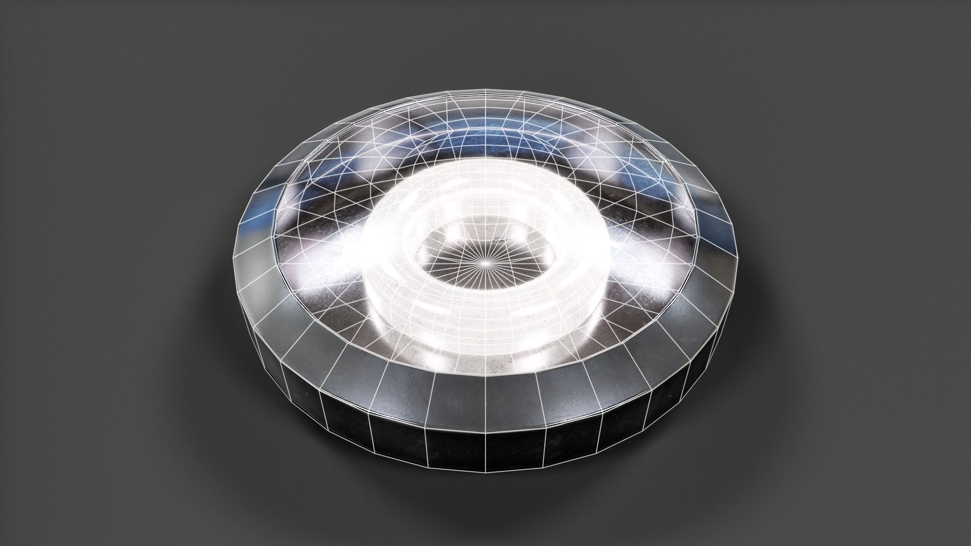 Bathroom Ceiling Light V02 - Low Poly Low-poly 3D model_1