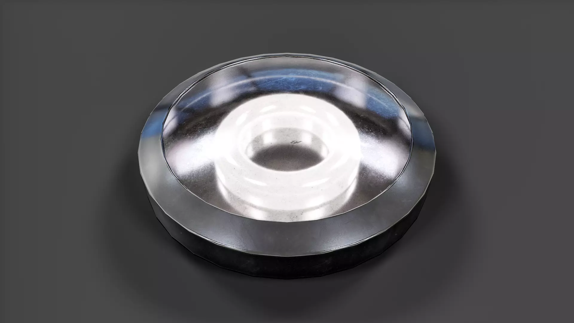 Bathroom Ceiling Light V02 - Low Poly Low-poly 3D model_0