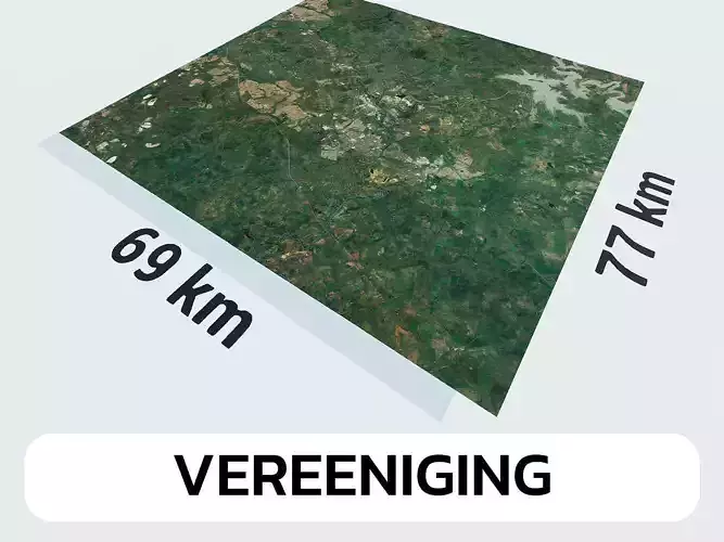 Vereeniging South Africa City Landscape 3D Model