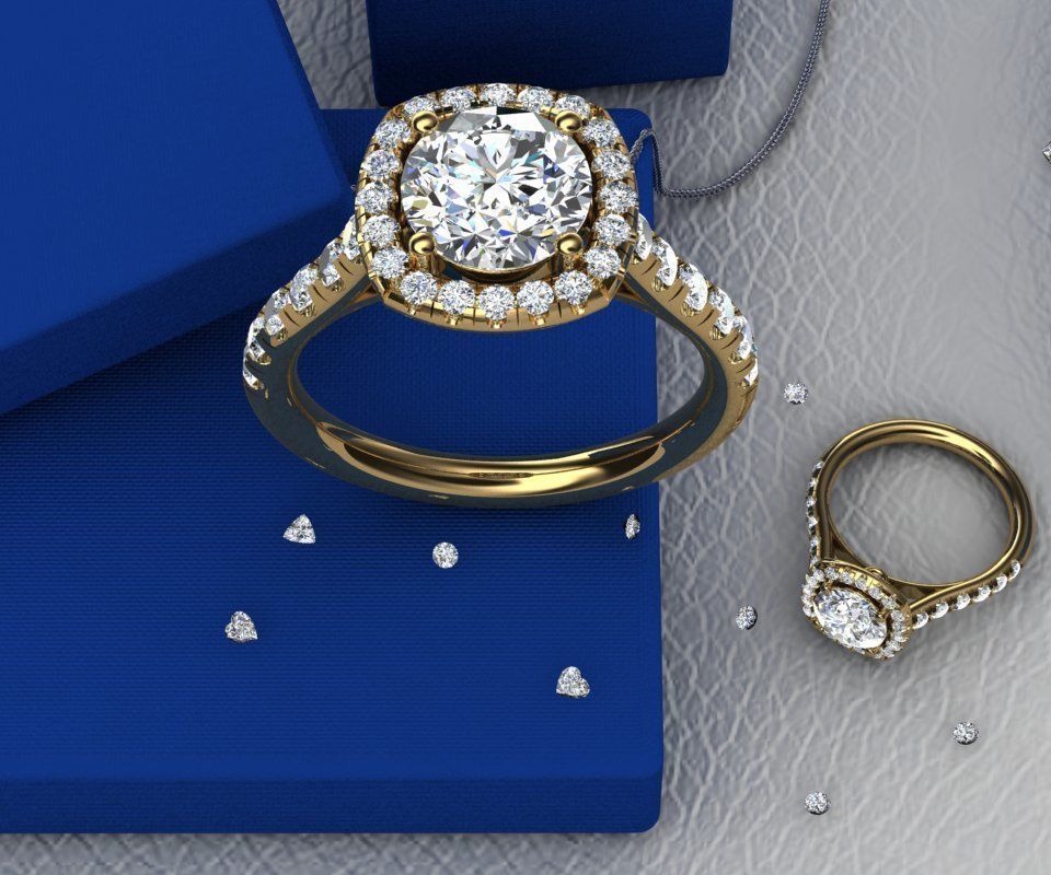 3D cad file ready to print  Engagement ring 3D print model_4