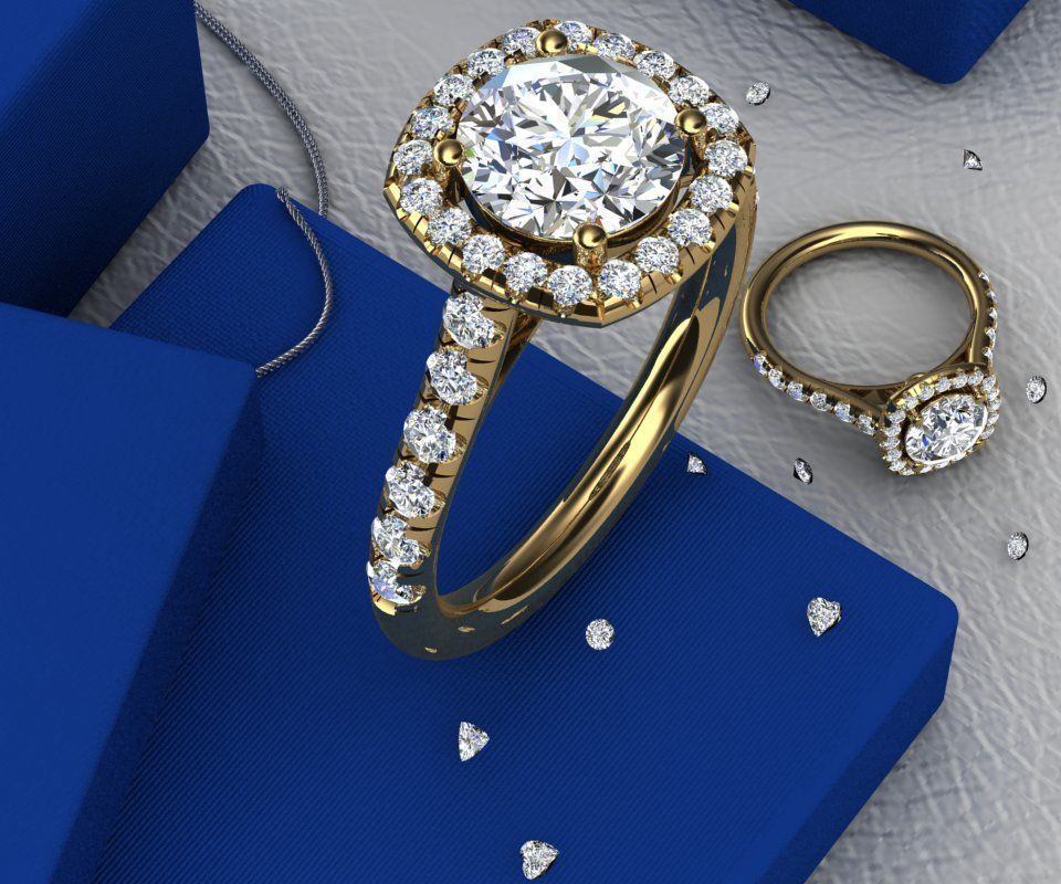 3D cad file ready to print  Engagement ring 3D print model_6