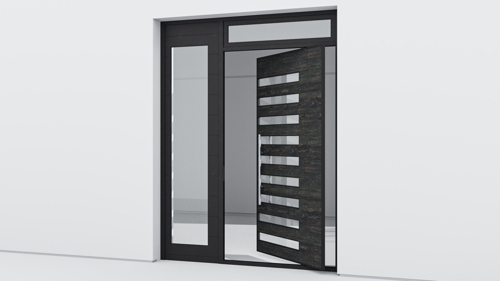 Aluminium door 225 3D model_2