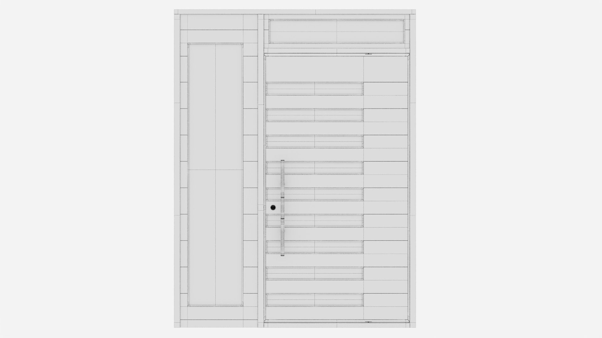 Aluminium door 225 3D model_5