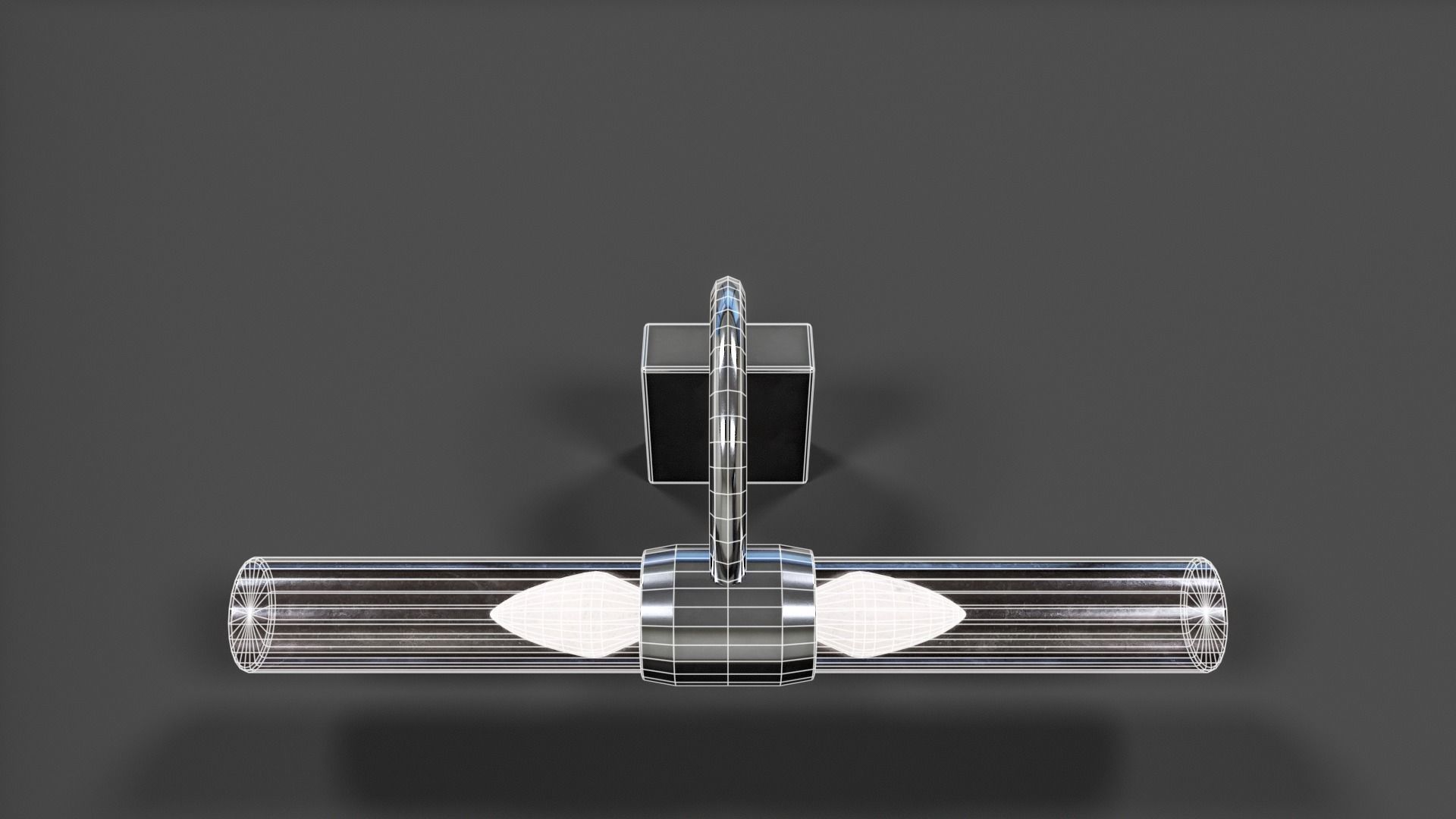 Mirror Light - Low Poly Low-poly 3D model_1