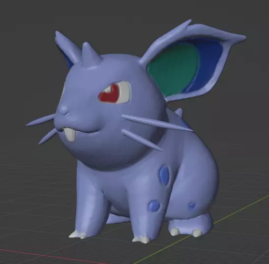Nidoran female 3D print model_0