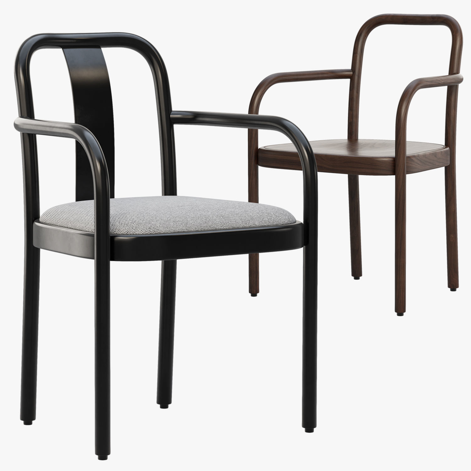 Sigiloo chairs by Michael Anastassiades 2 options 3D model_1
