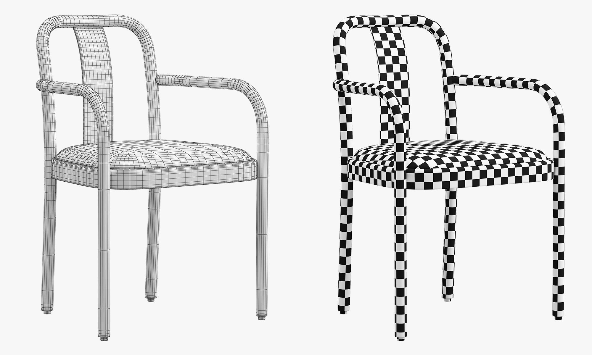 Sigiloo chairs by Michael Anastassiades 2 options 3D model_14