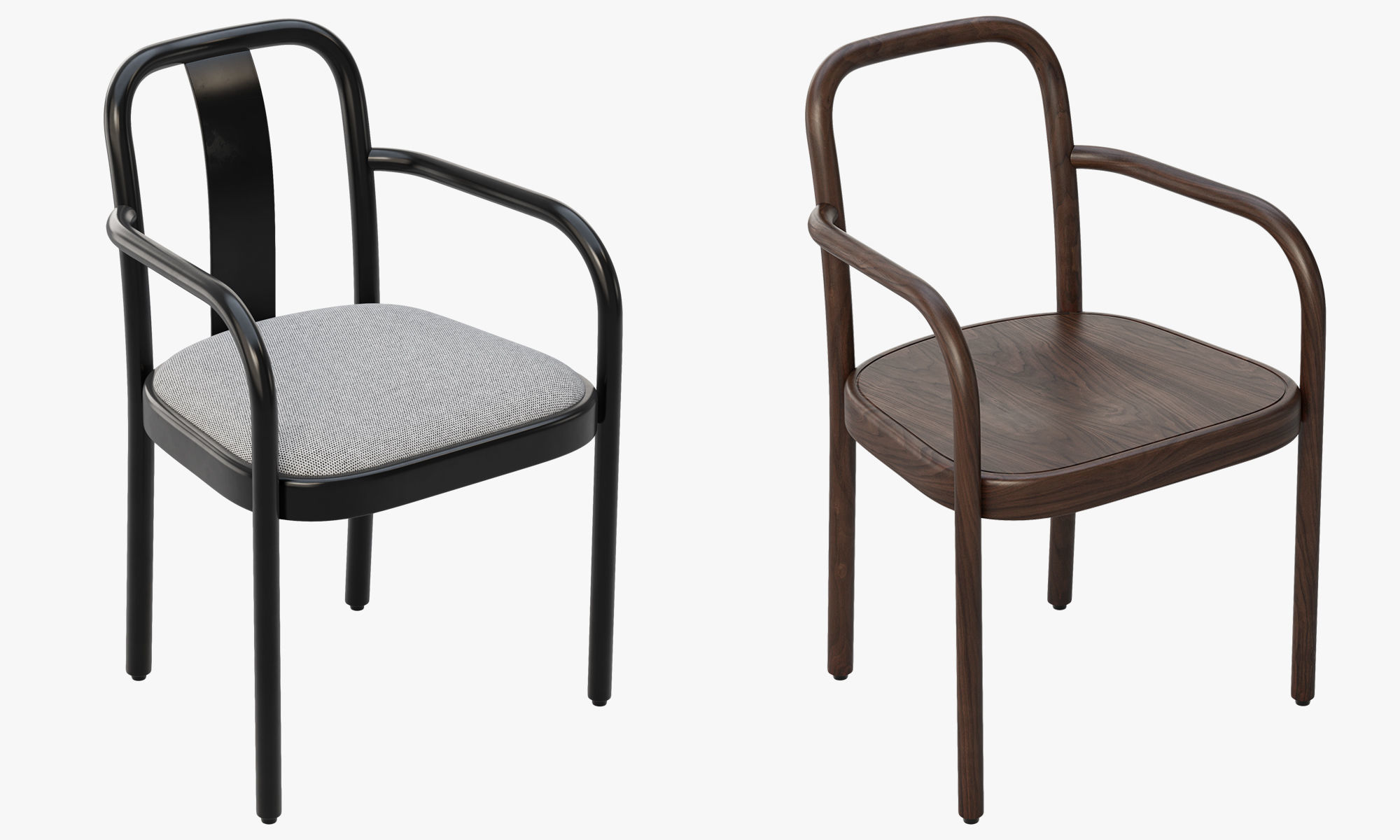 Sigiloo chairs by Michael Anastassiades 2 options 3D model_7