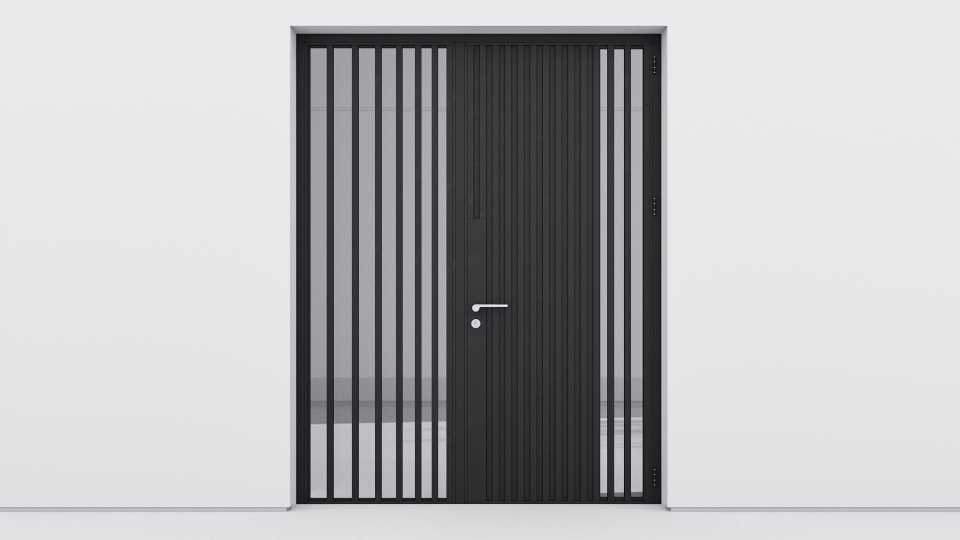 Aluminium door 226 3D model_1