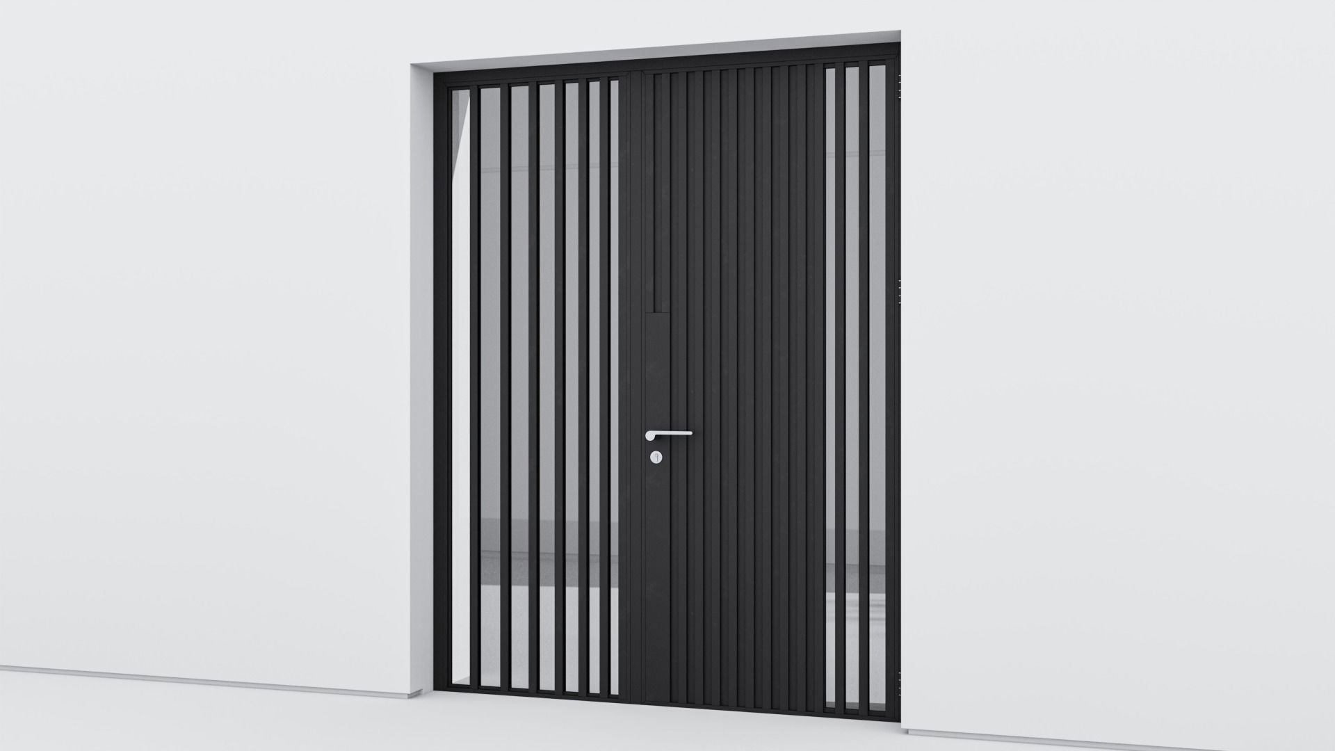 Aluminium door 226 3D model_2
