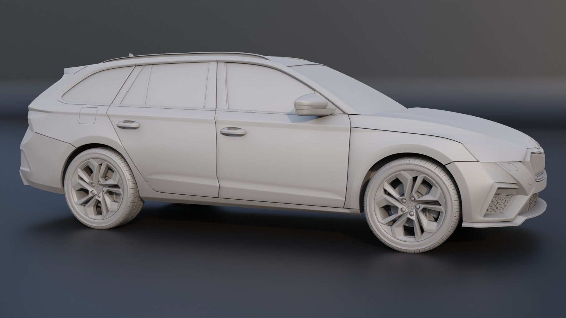  Skoda Octavia IV Combi RS STL for 3D PRINTING 3D print model_2