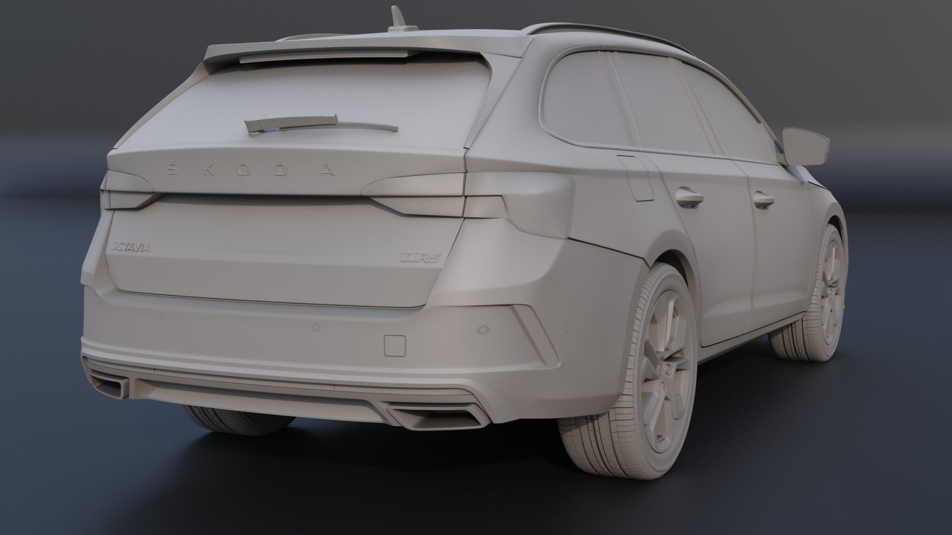  Skoda Octavia IV Combi RS STL for 3D PRINTING 3D print model_3