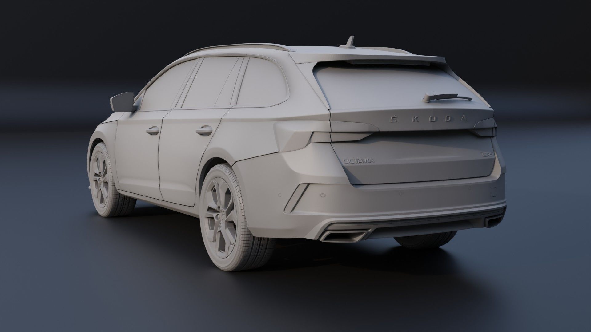  Skoda Octavia IV Combi RS STL for 3D PRINTING 3D print model_4