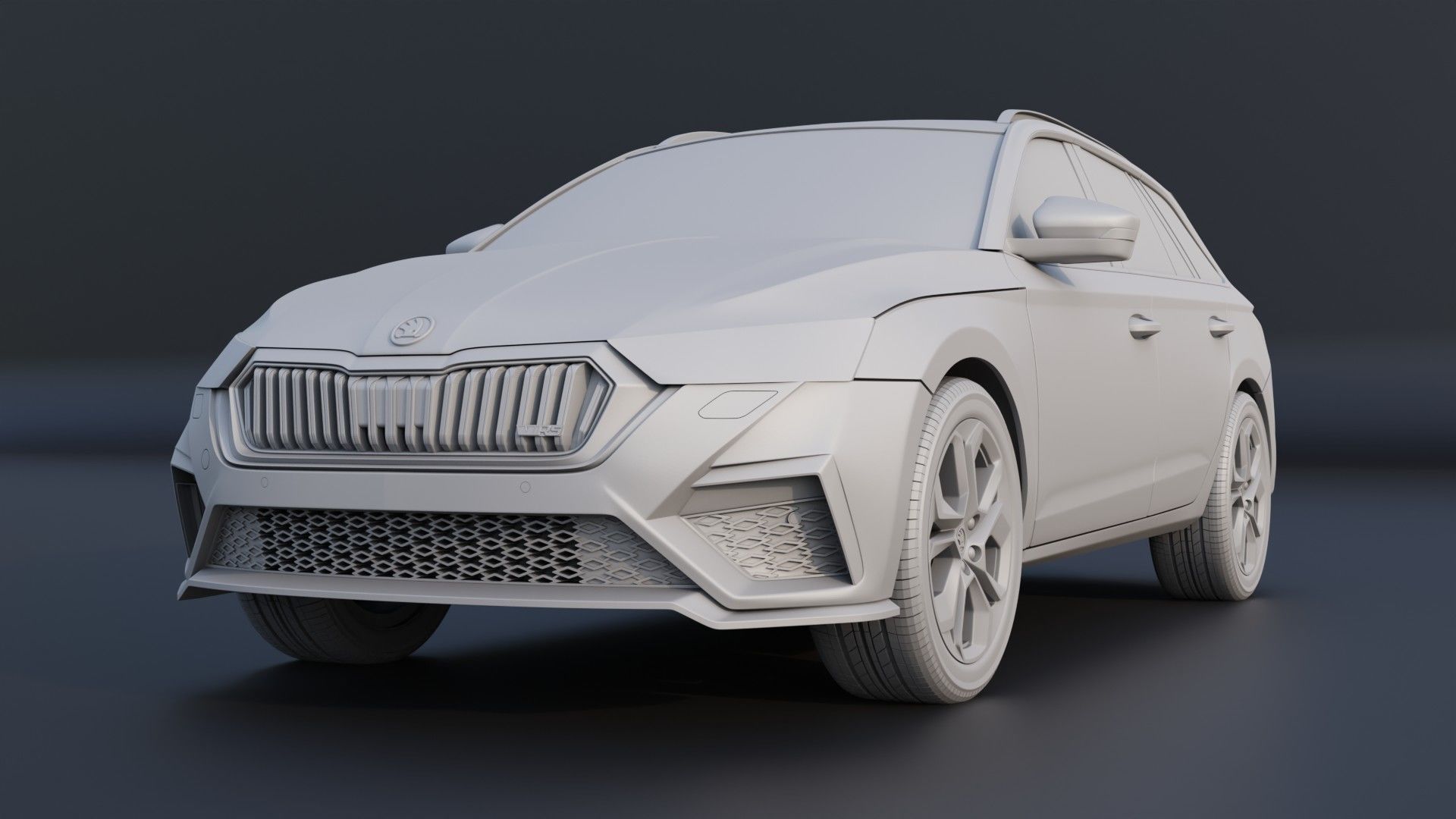  Skoda Octavia IV Combi RS STL for 3D PRINTING 3D print model_5