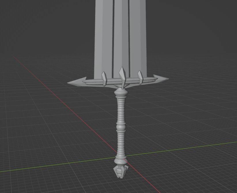 Great Sword Free 3D model_6