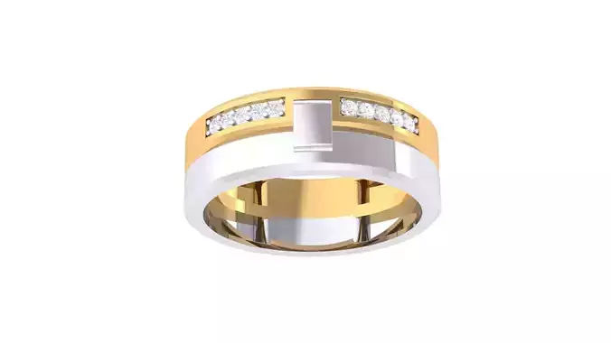 Gents Band ring - 254 3D print model