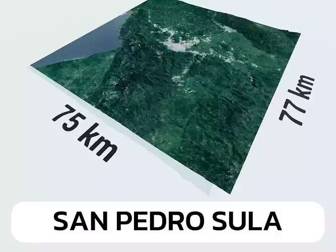 San Pedro Sula Honduras City Landscape 3D Model