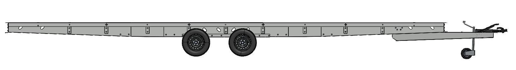 Tiny house caravan chassis REAL project 10 Meter  3D model_10