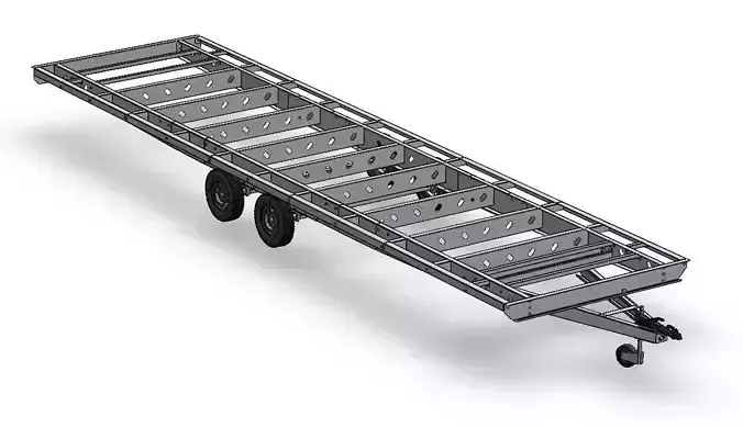 Tiny house caravan chassis REAL project 10 Meter 