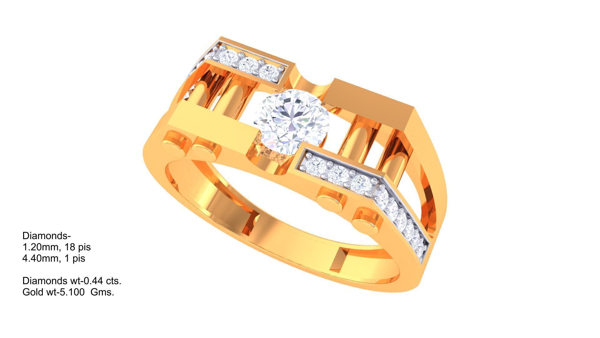 Gents ring - 9 3D print model_1