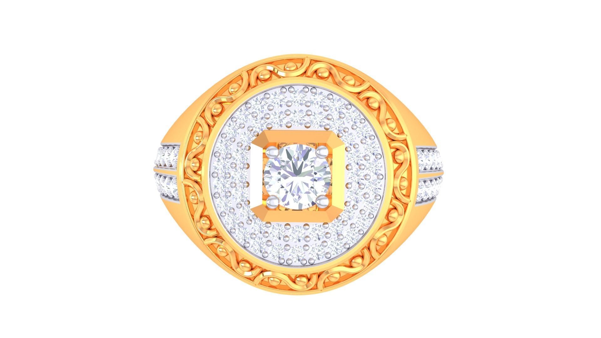 Gents ring - 34 3D print model_2