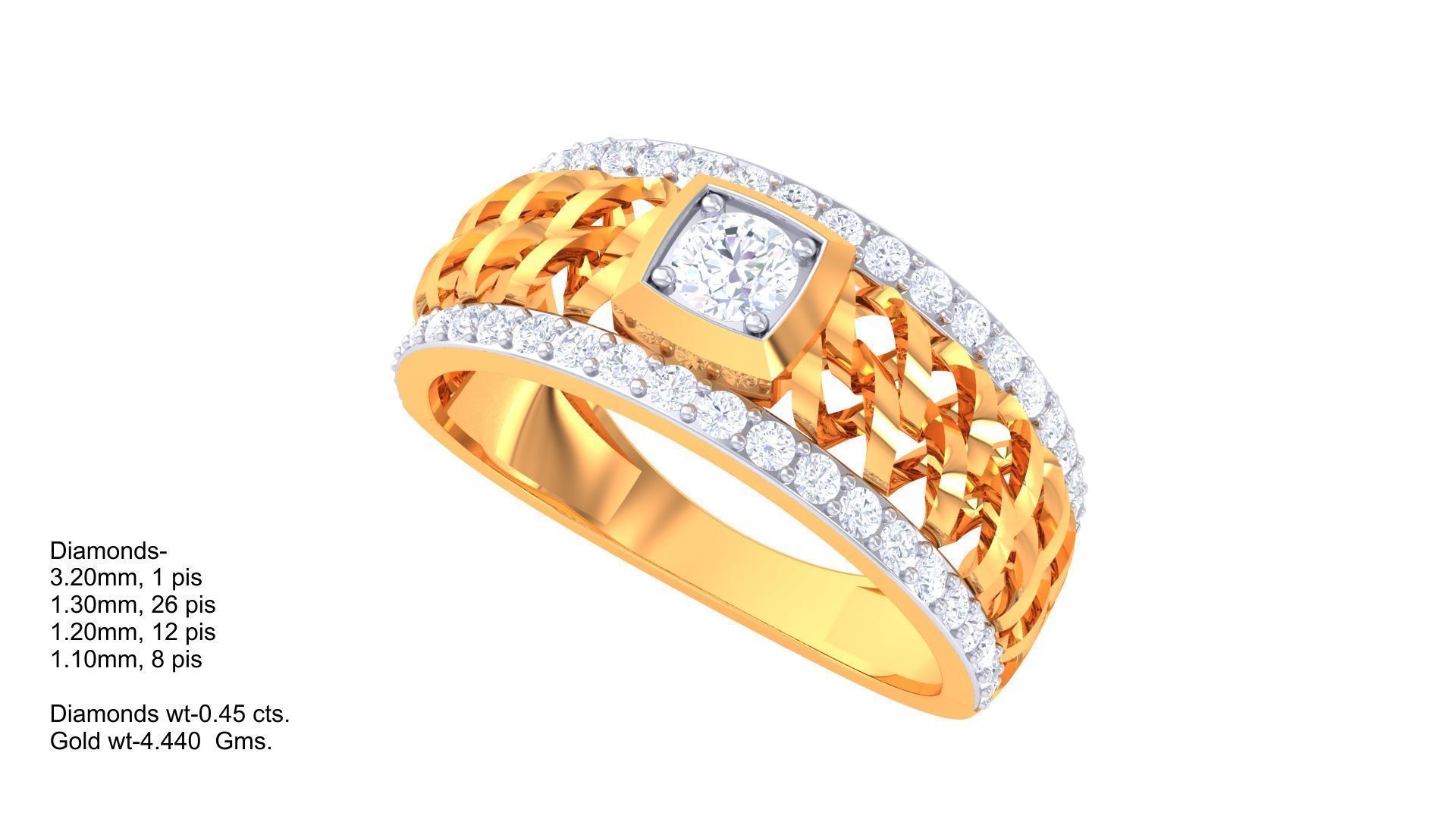 Gents ring - 24 3D print model_1