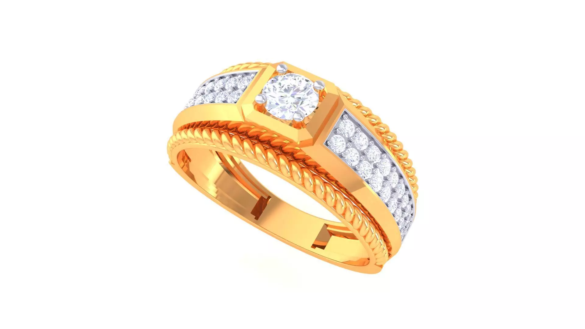 Gents ring - 12 3D print model_0