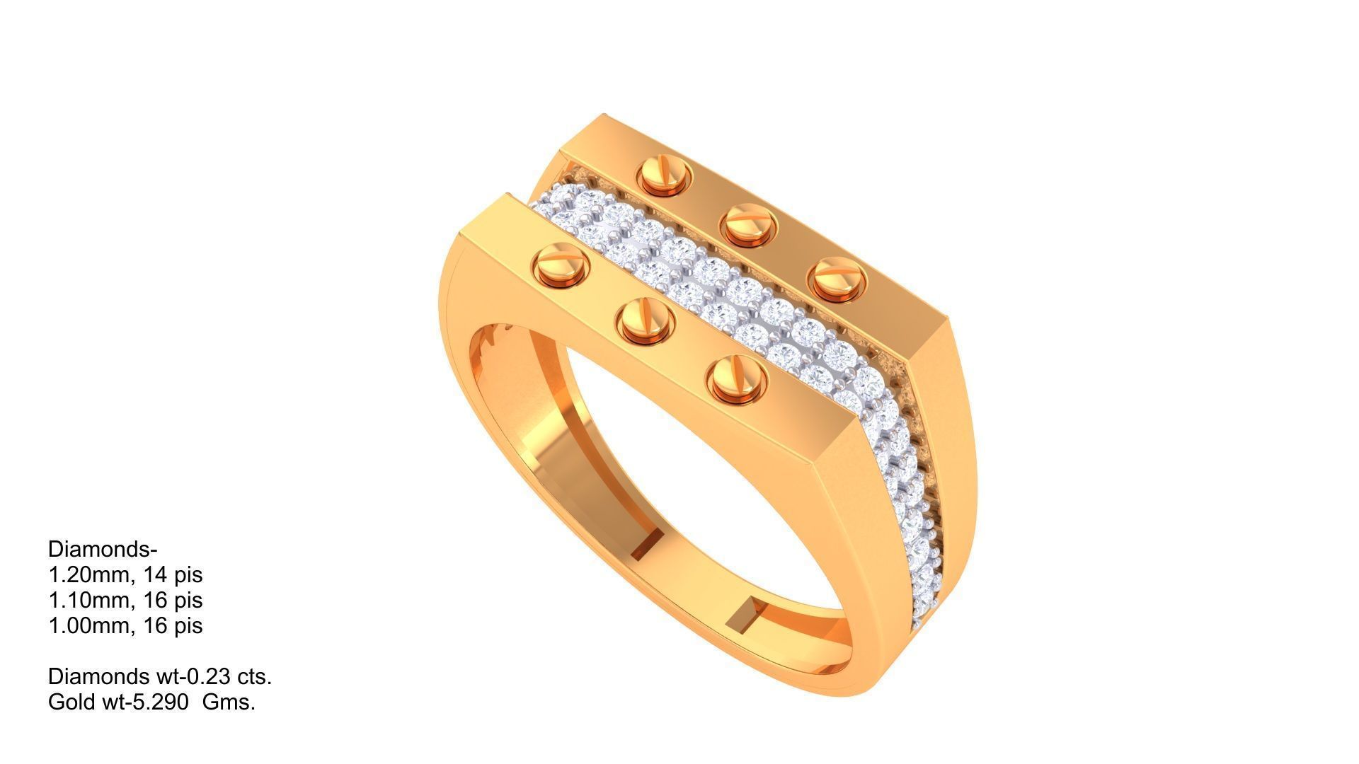 Gents ring - 1 3D print model_1