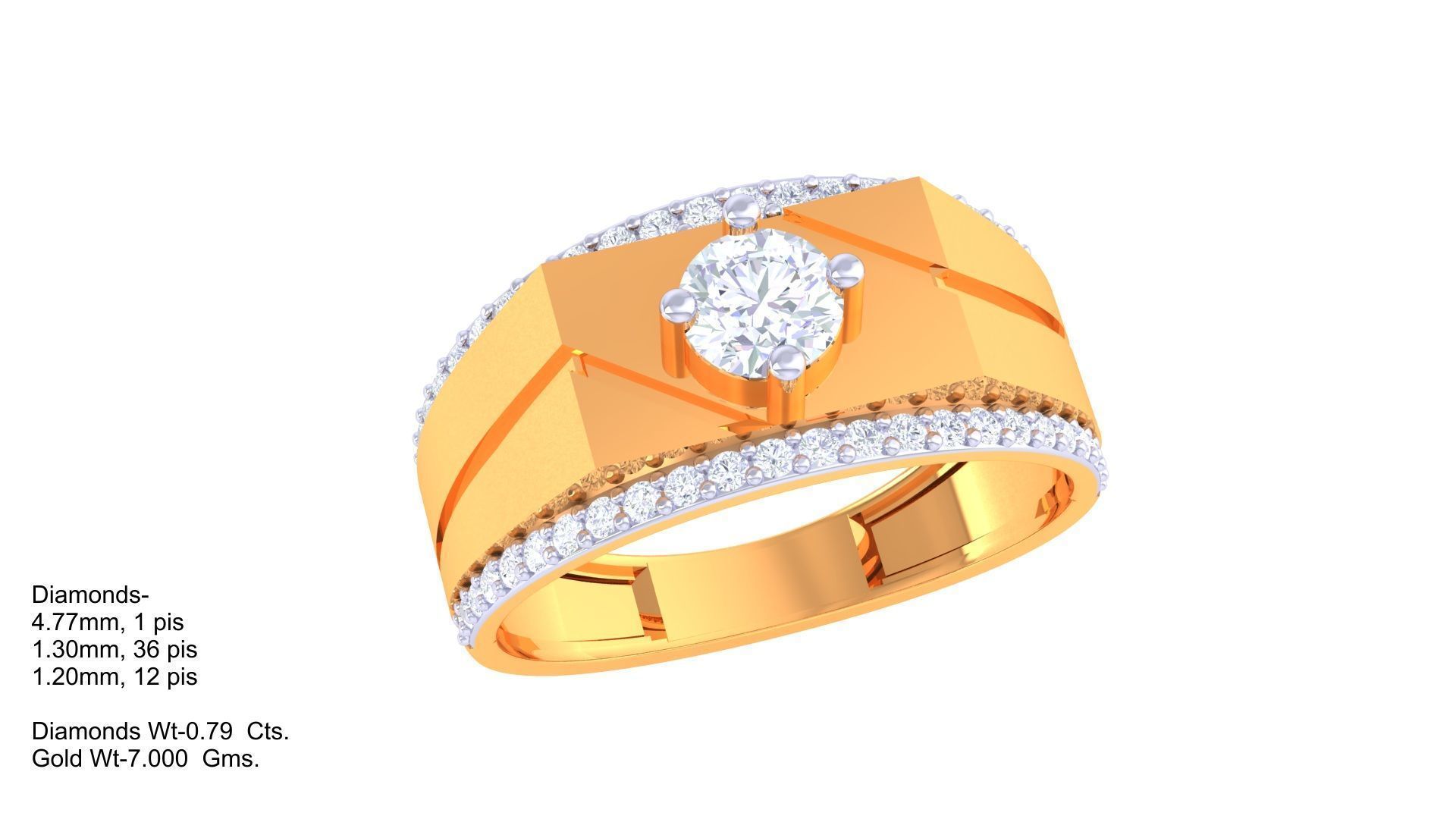 Gents ring - 7 3D print model_1