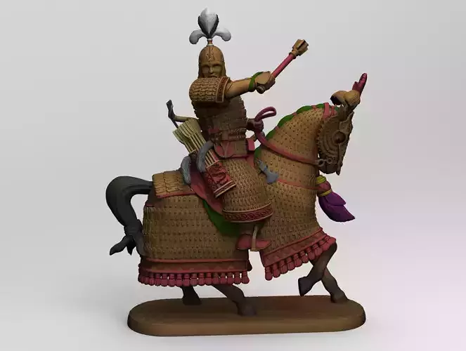 mongolian rider 1 3D print model